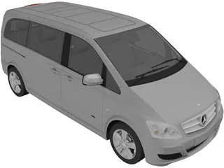 Mercedes-Benz Viano (2010) 3D Model preview