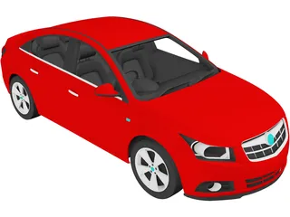 Chevrolet Cruze (2011) 3D Model preview