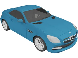 Mercedes-Benz SLK-Class R172 (2012) 3D Model preview