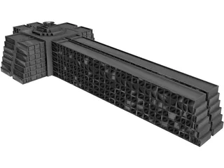 Colombus Lighthouse Museum 3D Model preview