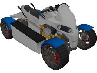 Quad Concept 3D Model preview