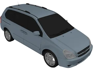 Kia Carnival Sedona 3D Model preview