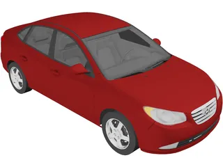 Hyundai Elantra (2008) 3D Model preview