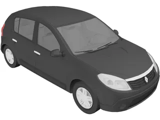 Renault Sandero 3D Model preview