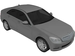Mercedes-Benz C-Class (2012) 3D Model preview
