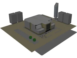 Shopping Mall 3D Model preview