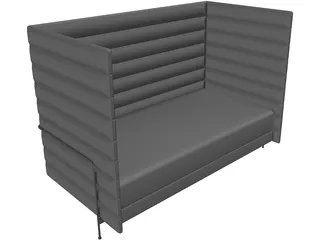 Sofa Alcove Bouroulec 3D Model preview