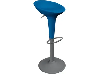 Bar Stool Bombo 3D Model preview