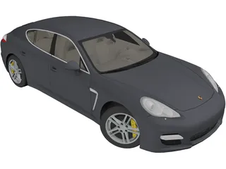 Porsche Panamera Turbo S (2012) 3D Model preview