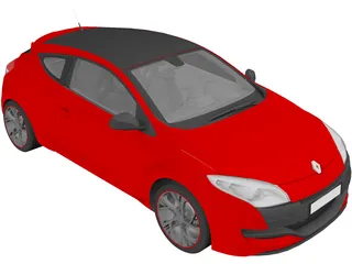 Renault Megane RS 265 (2013) 3D Model preview