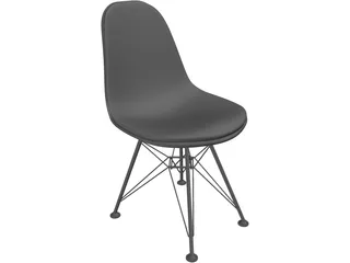 Plastic Side Chair 3D Model preview
