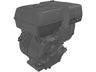 Honda GX240-270 Engine 3D Model preview