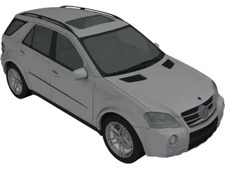 Mercedes-Benz ML63 AMG 3D Model preview