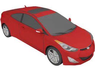 Hyundai Elantra Coupe (2012) 3D Model preview