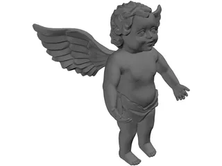 Figurine Angel 3D Model preview