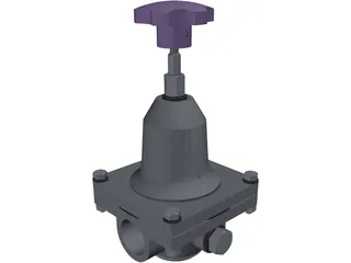 Pressure Reducing Valve 3D Model preview