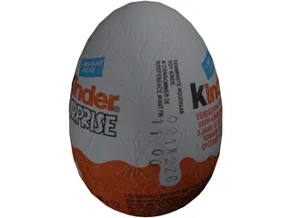 Kinder Surprise 3D Model preview