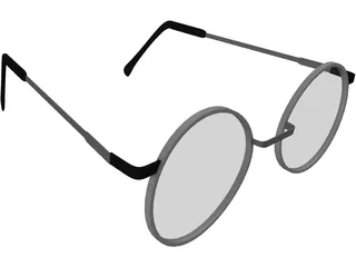 Glasses 3D Model preview