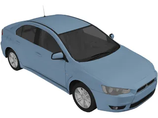 Mitsubishi Lancer ES 3D Model preview