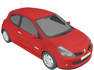 Renault Clio Sport 3D Model preview