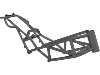 Ducati Monster M900 Frame 3D Model preview