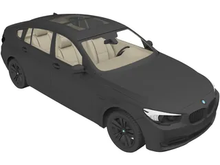 BMW 5-Series Gran Turismo (2010) 3D Model preview
