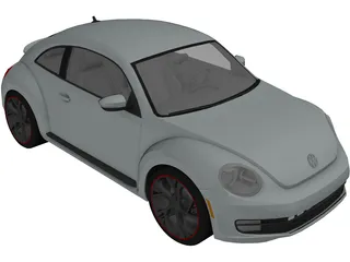 Volkswagen Beetle Turbo (2012) 3D Model preview
