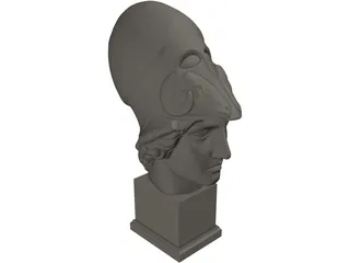 Athena Head 3D Model preview