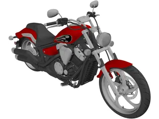 Yamaha Stryker (2012) 3D Model preview