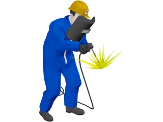 Welder Worker 3D Model preview