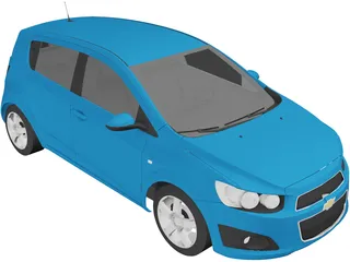 Chevrolet Aveo (2011) 3D Model preview