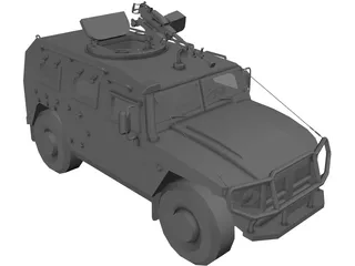 GAZ 2975 Tiger 3D Model preview