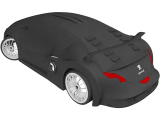 Peugeot Spectral Concept 3D Model preview