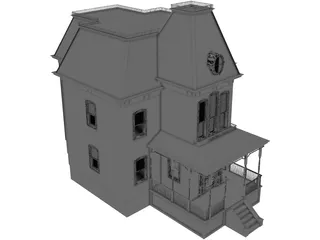 Psycho House 3D Model preview