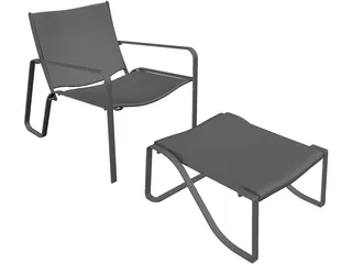 Dalio Chair 3D Model preview
