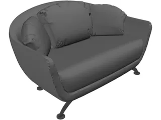 Sofa Alabama 3D Model preview