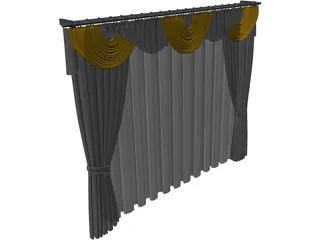 Curtain 3D Model preview