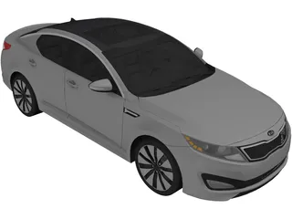 Kia Optima SX GDI 3D Model preview