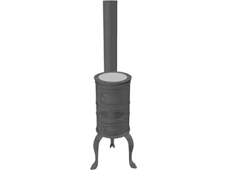 Fireplace Classic 3D Model preview