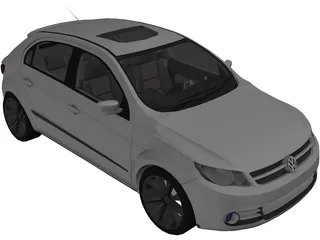 Volkswagen Gol G5 (2009) 3D Model preview