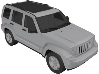 Jeep Cherokee Rubicon (2008) 3D Model preview