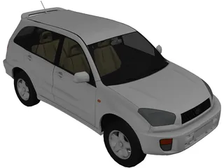 Toyota RAV4 5-door (2001) 3D Model preview