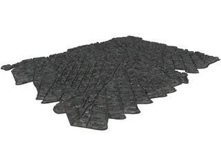 Paris City (France) 3D Model preview
