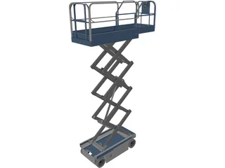 Scissor Lift 3D Model preview