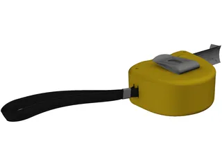 Ruler Measuring Tape 3D Model preview