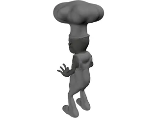 Angry Chef 3D Model preview