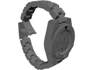 Rolex Watch 3D Model preview