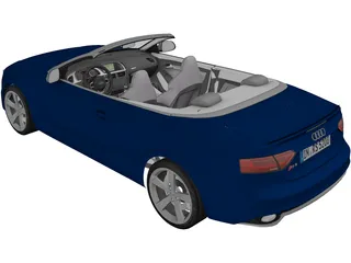 Audi RS5 Convertible (2013) 3D Model preview