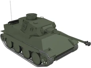 Panzer 38 3D Model preview