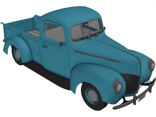 Ford Pickup (1940) 3D Model preview